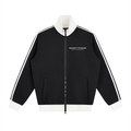 Contrast Side Stripe Fleece Track Jacket