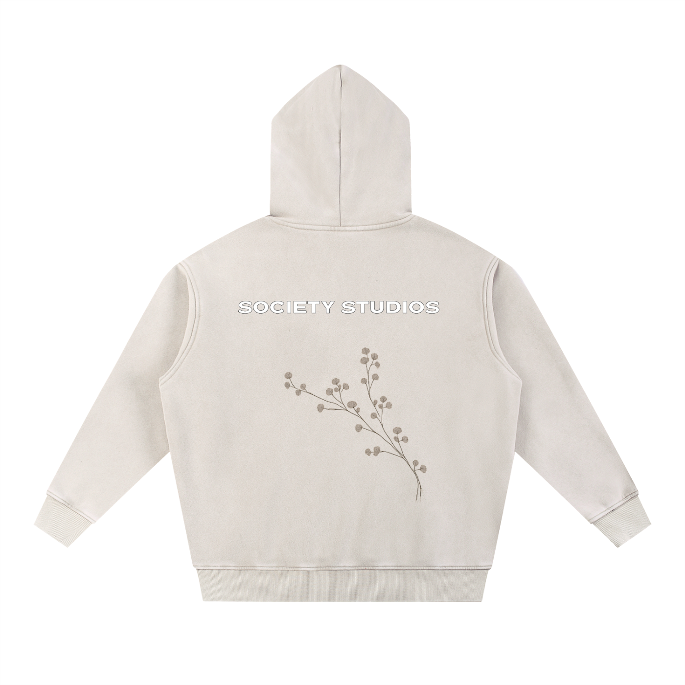 Snow Wash Fleece Oversize Hoodie