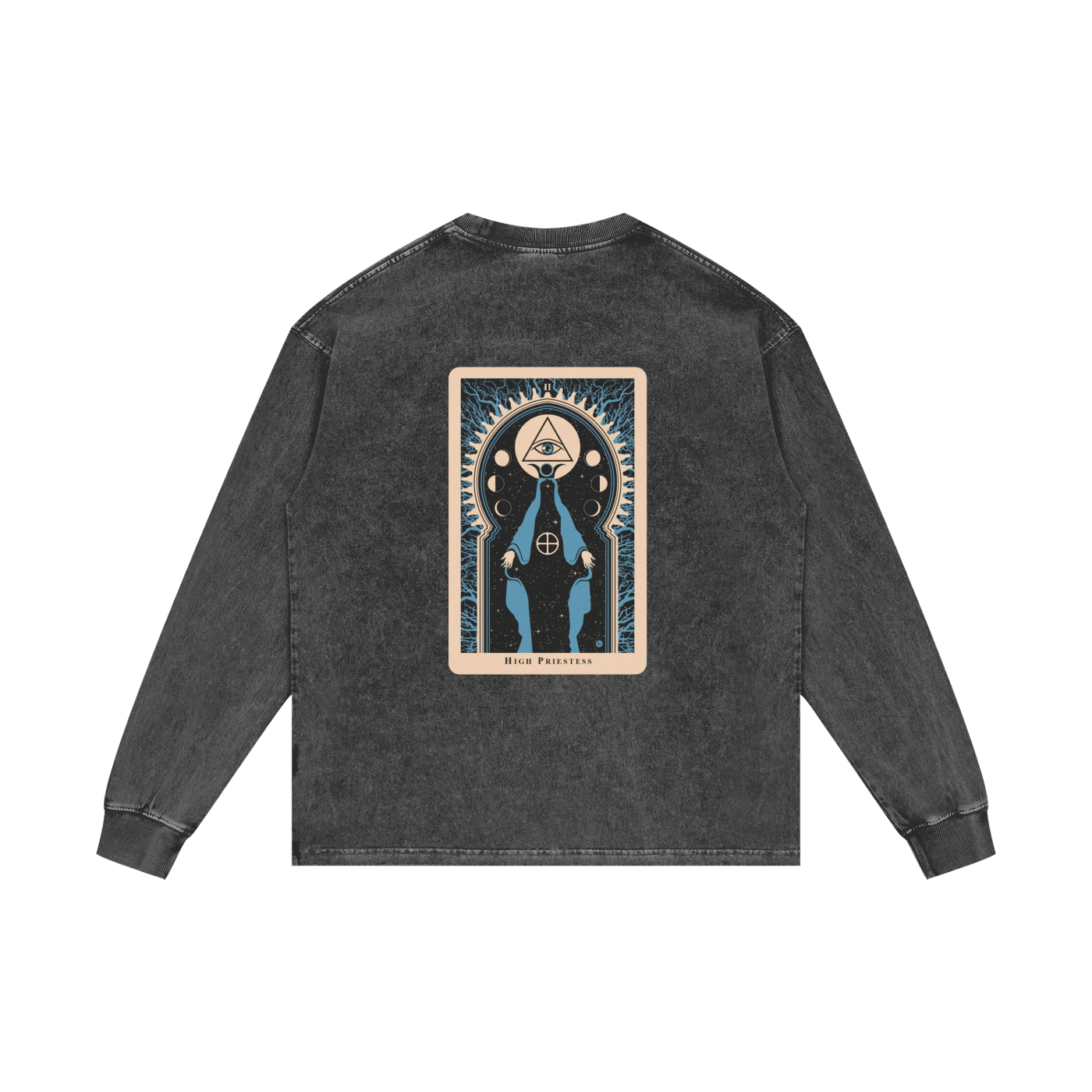 Acid Wash Oversize Long Sleeve T-Shirt