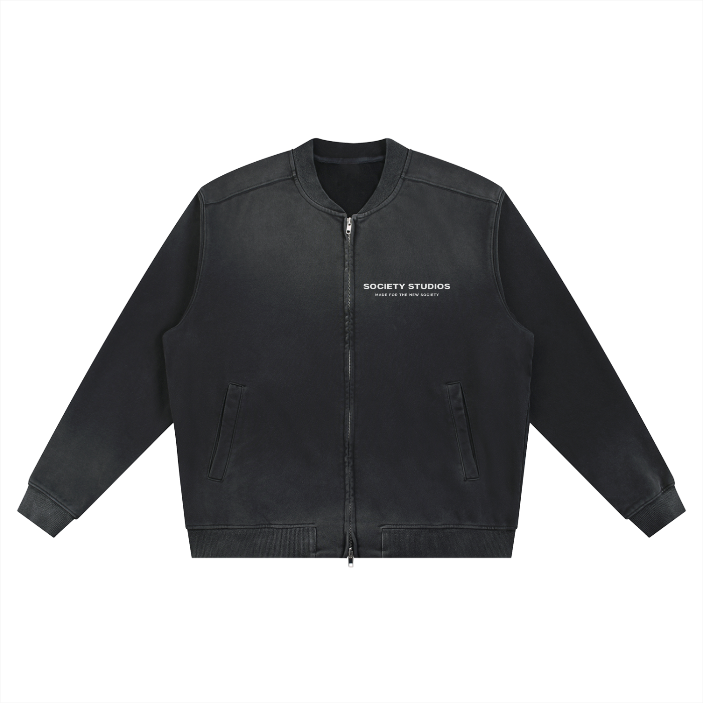 Sun Fade Heavyweight Baseball Jacket