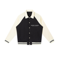 Contrast Raglan Sleeve Baseball Jacket